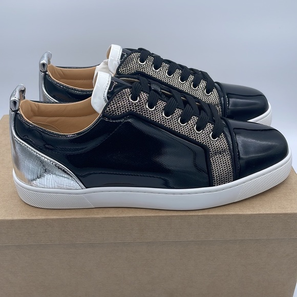 Christian Louboutin Other - Christian Louboutin Louis Junior Orlato Patent Leather Low Top Sneakers Size 41